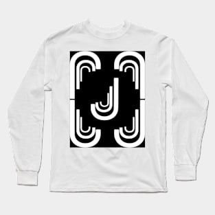 Letter J, the pattern Long Sleeve T-Shirt